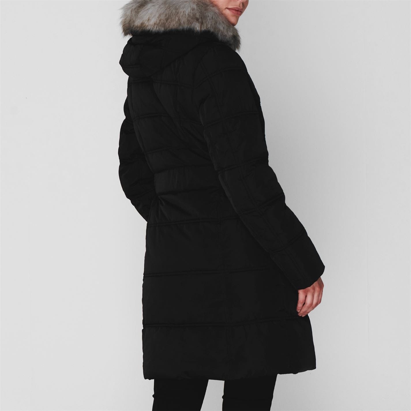 Dkny long padded coat deals