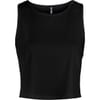 Cropped Sleeveless Crew Neck Tank