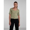 Short Sleeve V Neck Slim Fit Sweater
