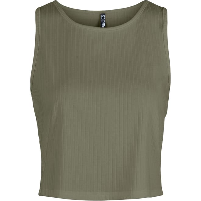 Cropped Slim Fit Sleeveless Tank