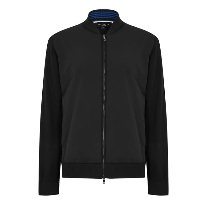 Polnat Hybrid Zip Neck Bomber Jacket
