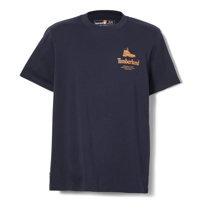 Crew Neck Short Sleeve Timberland Logo T-Shirt