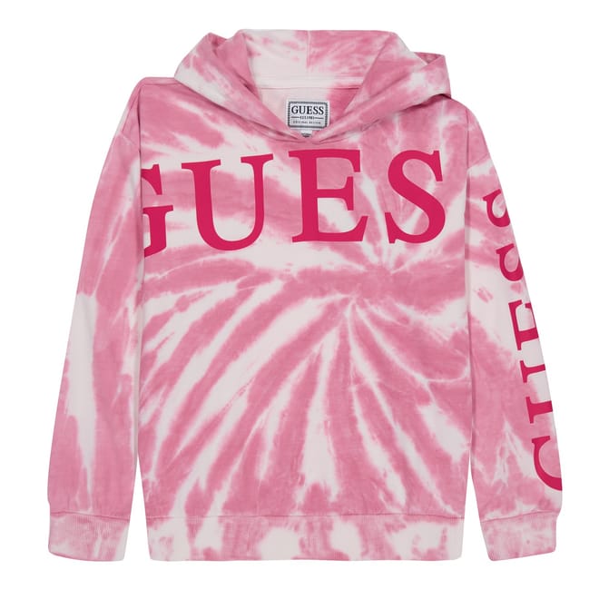 Tie Dye Hooded Relaxed Fit Sweater