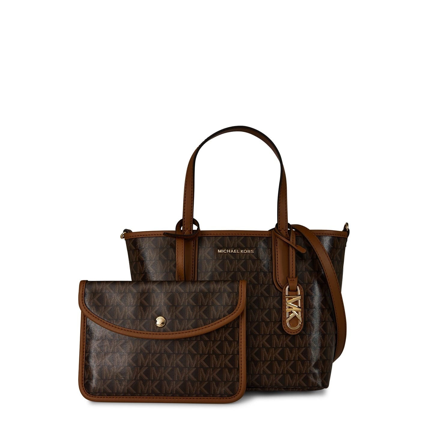 Brown Michael Kors Eliza Small Monogram Tote Bag Get The Label