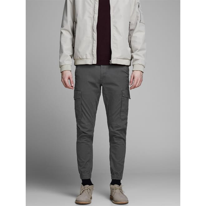 Slim Stretch Cuffed Cargo Pants
