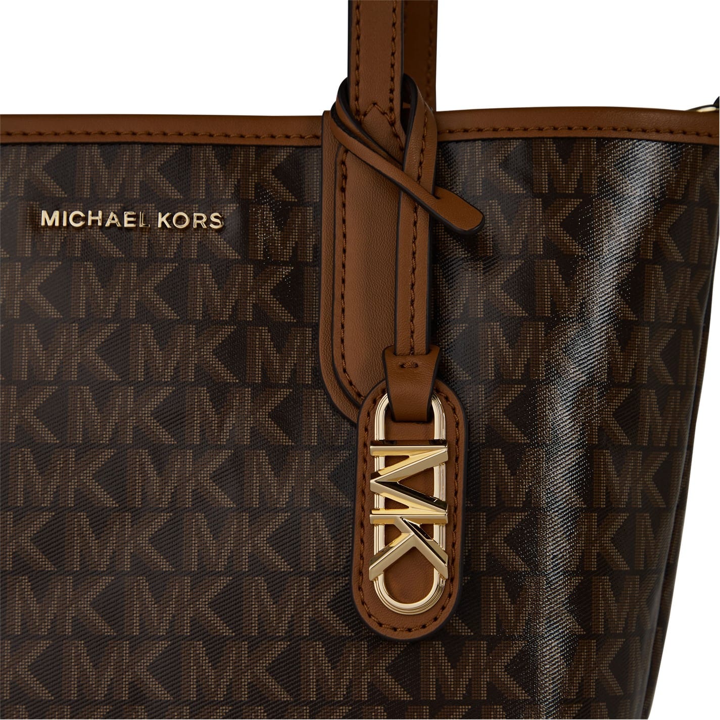 Brown Michael Kors Eliza Small Monogram Tote Bag Get The Label