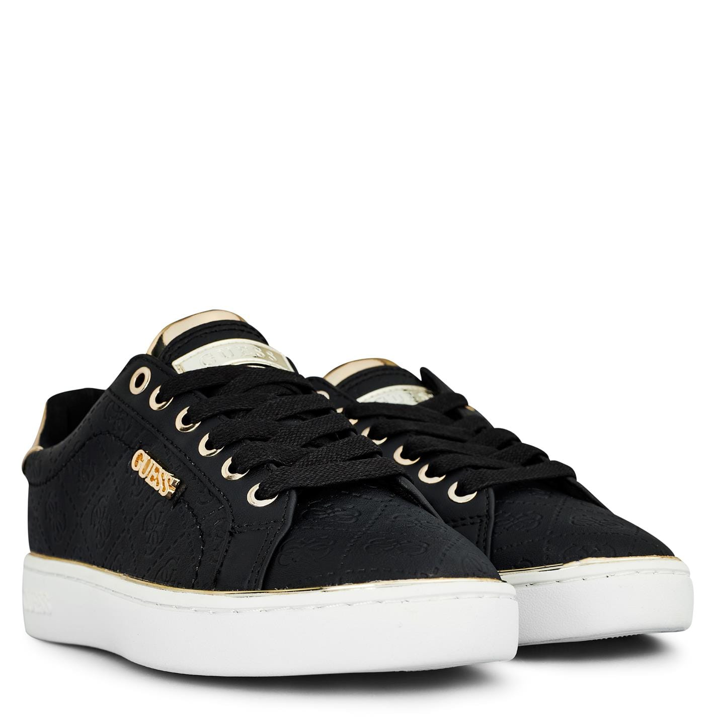 Black guess trainers best sale