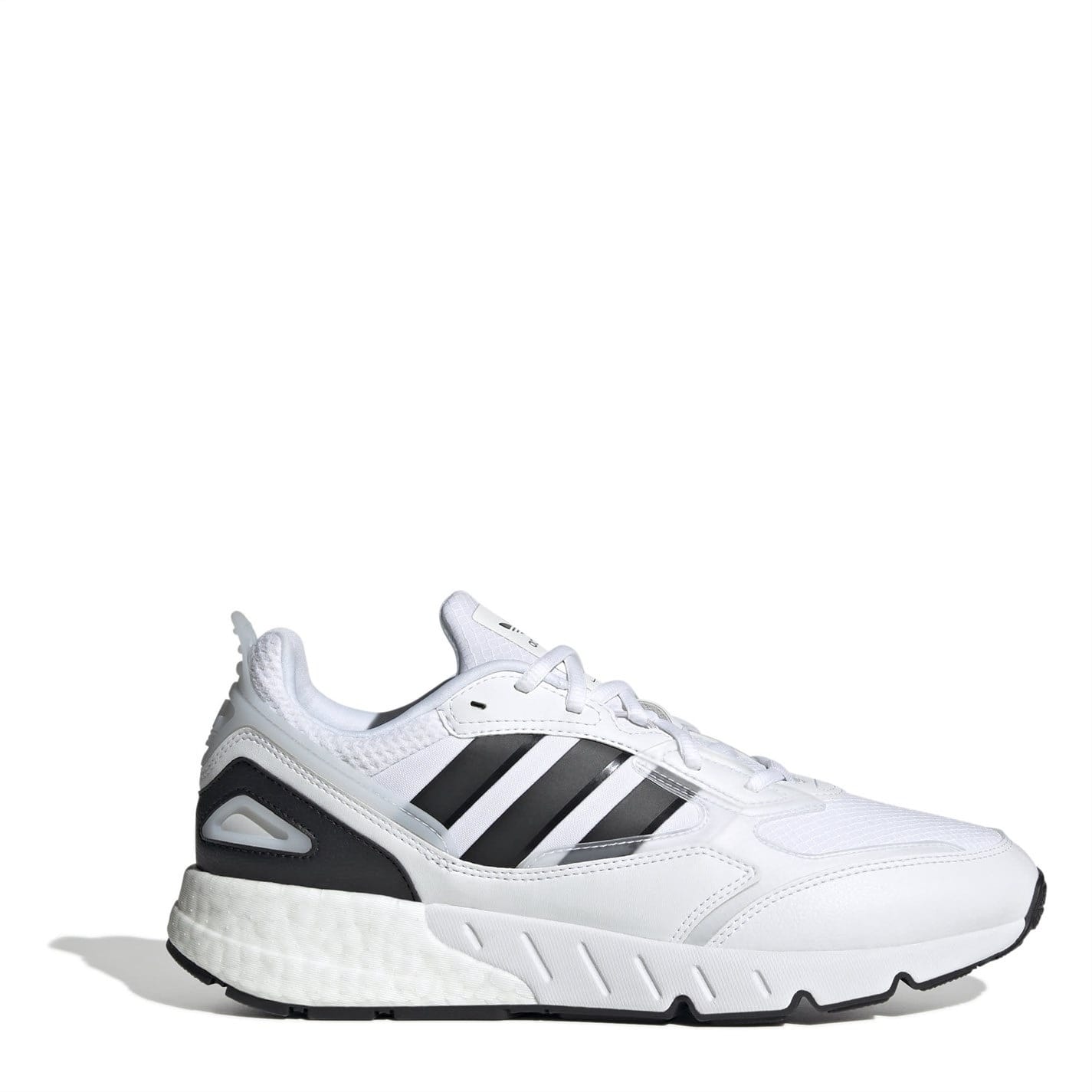White adidas ZX 1K Boost 2 Low Top Running Sneakers - Get