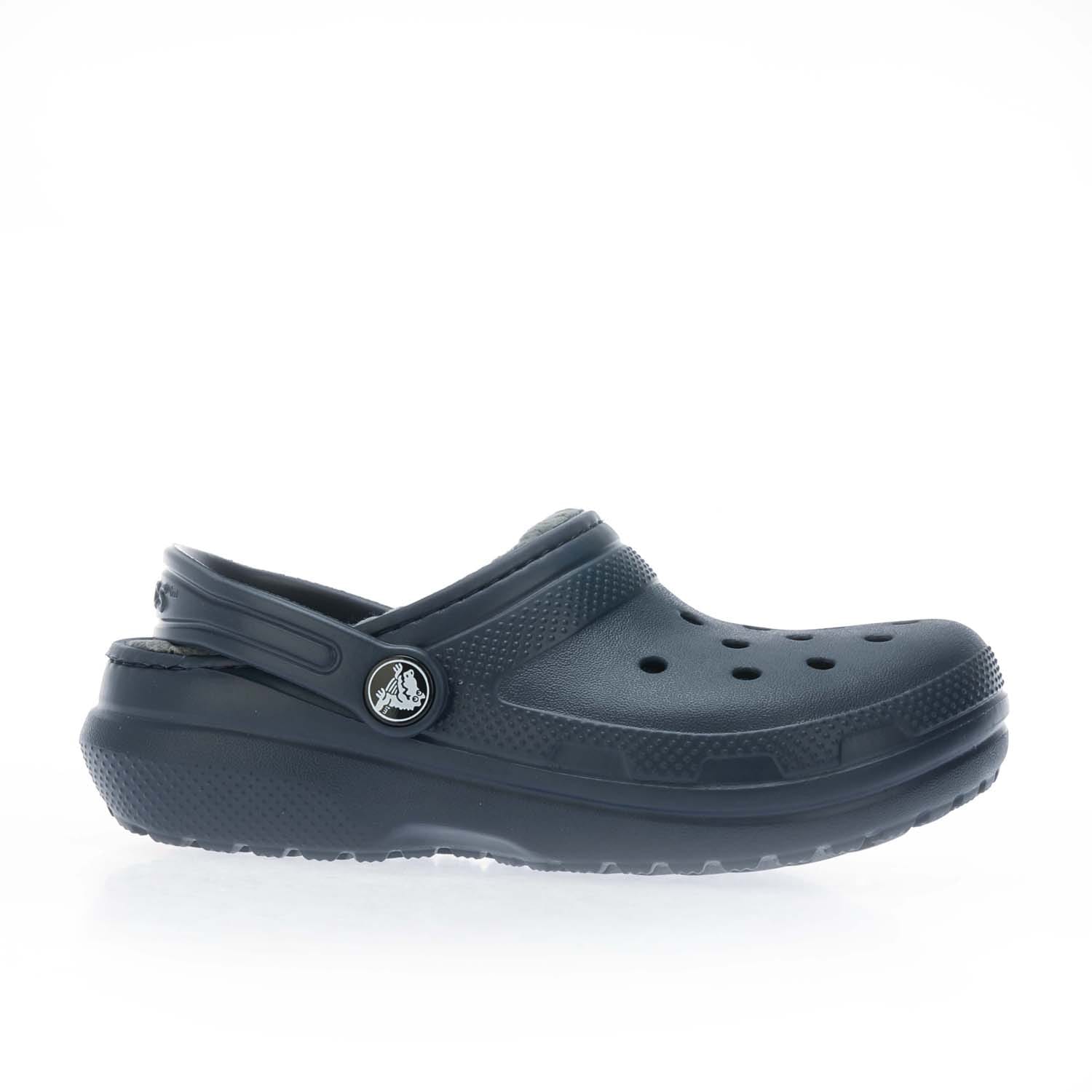 Classic Clog Lined Kids Black