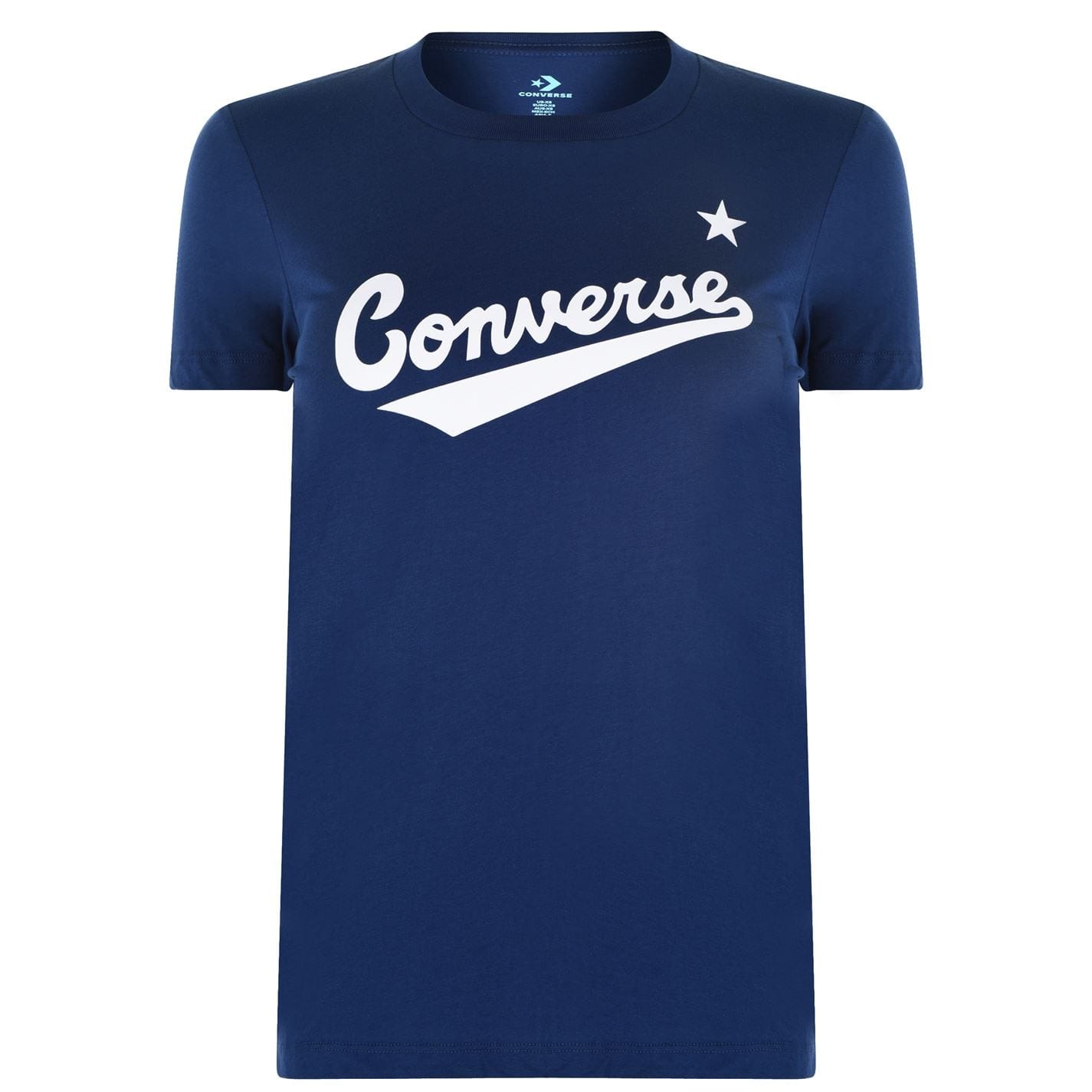 Blue Converse Nova Logo T Shirt Ladies Get The Label