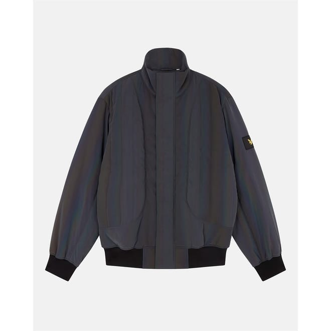 Iridescent Padded Bomber Jacket