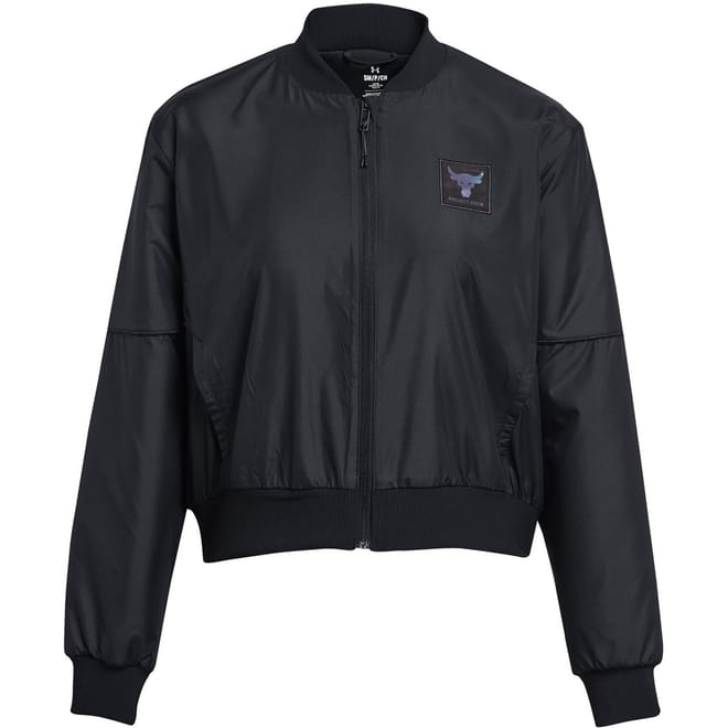 Short Collared Neck Relaxed Fit Bomber Jacket