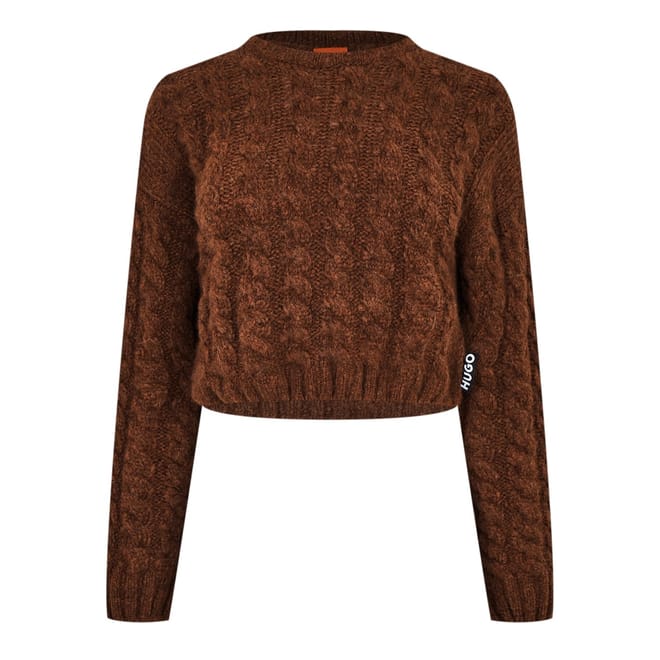 Relaxed Fit Crew Neck Long Sleeve Sweater