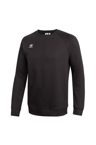 Black adidas Originals Essential Crew Neck Regular Fit Sweatshirt - Get ...