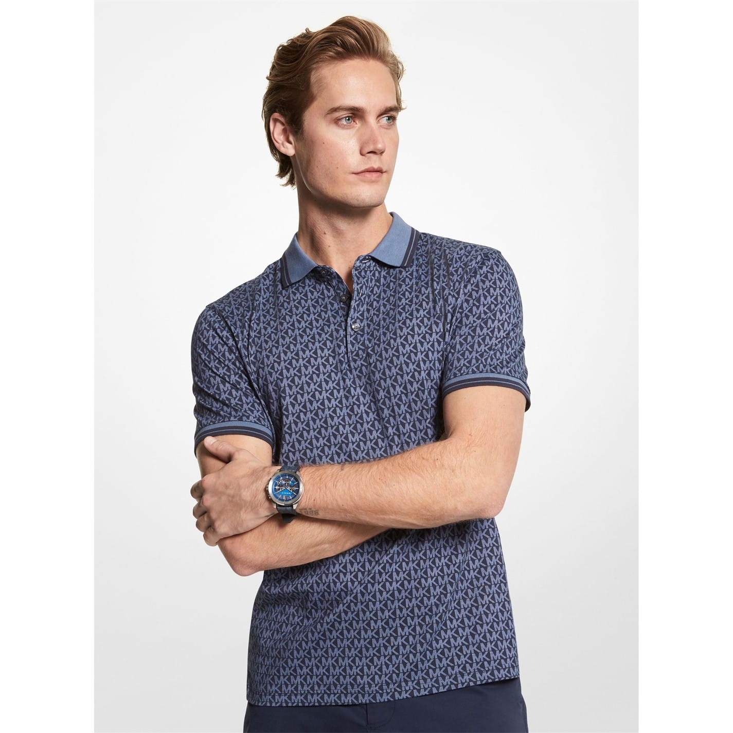 Michael kors polo blue on sale