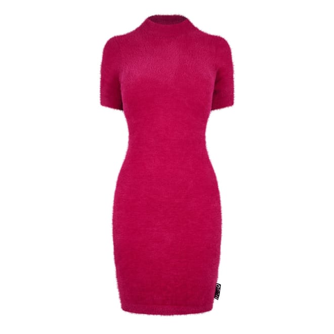 Slotin High Neck Mini Bodycon Dress