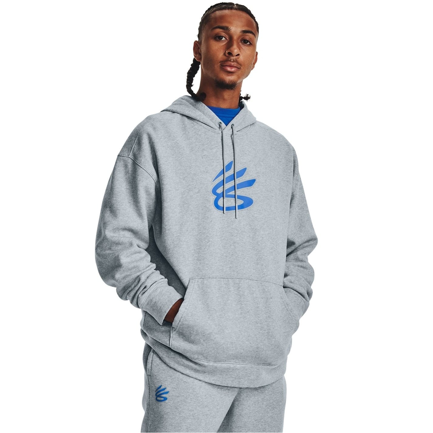 Grey Under Armour Mens Armour Curry Splash Hoodie Get The Label