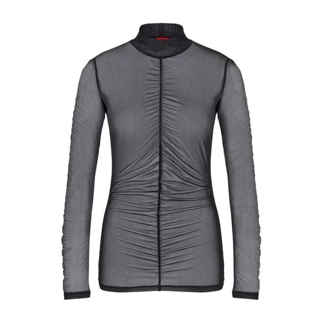 Turtleneck Slim Fit Long Sleeve Blouse