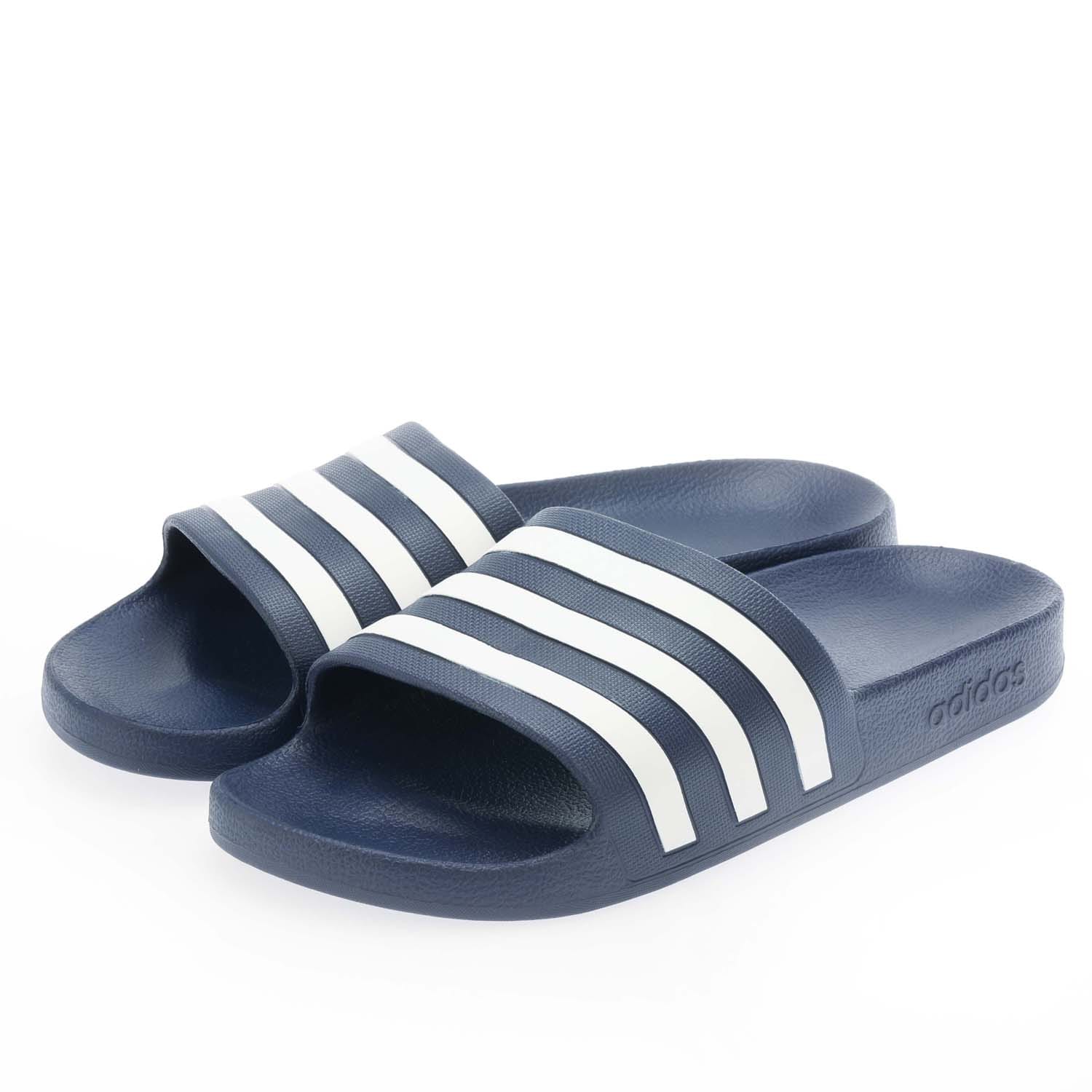 Dark Blue adidas Mens Adilette Aqua Slide Sandals Get The Label