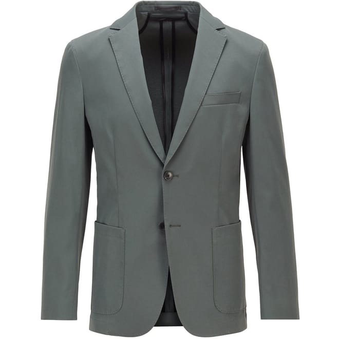 Notched Neck Regular Fit Blazer Jacket