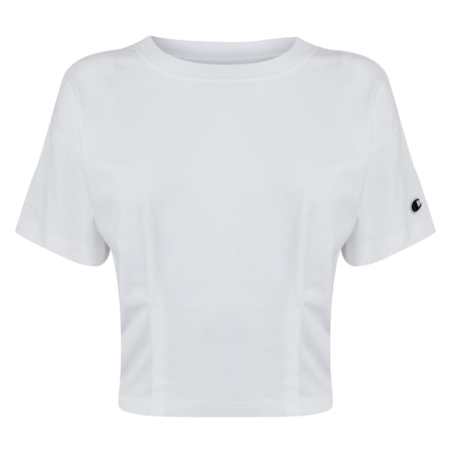 Cropped Crew Neck Regular Fit T-Shirt