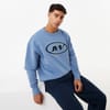 Oval Graphic Crew Neck Relaxed Fit Sweater