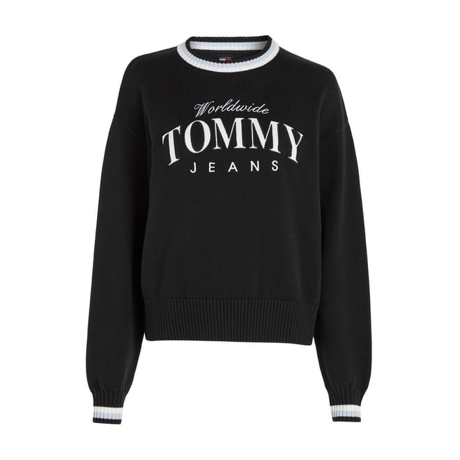 Varsity Crew Neck Relaxed Fit Sweater