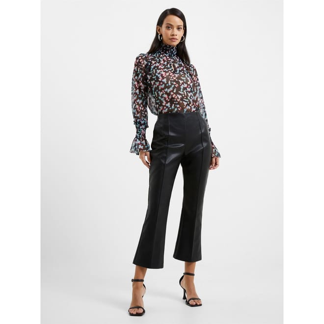 Claudia Slim Fit PU Trousers