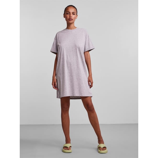 Foldup Collared Neck Mini T-Shirt Dress