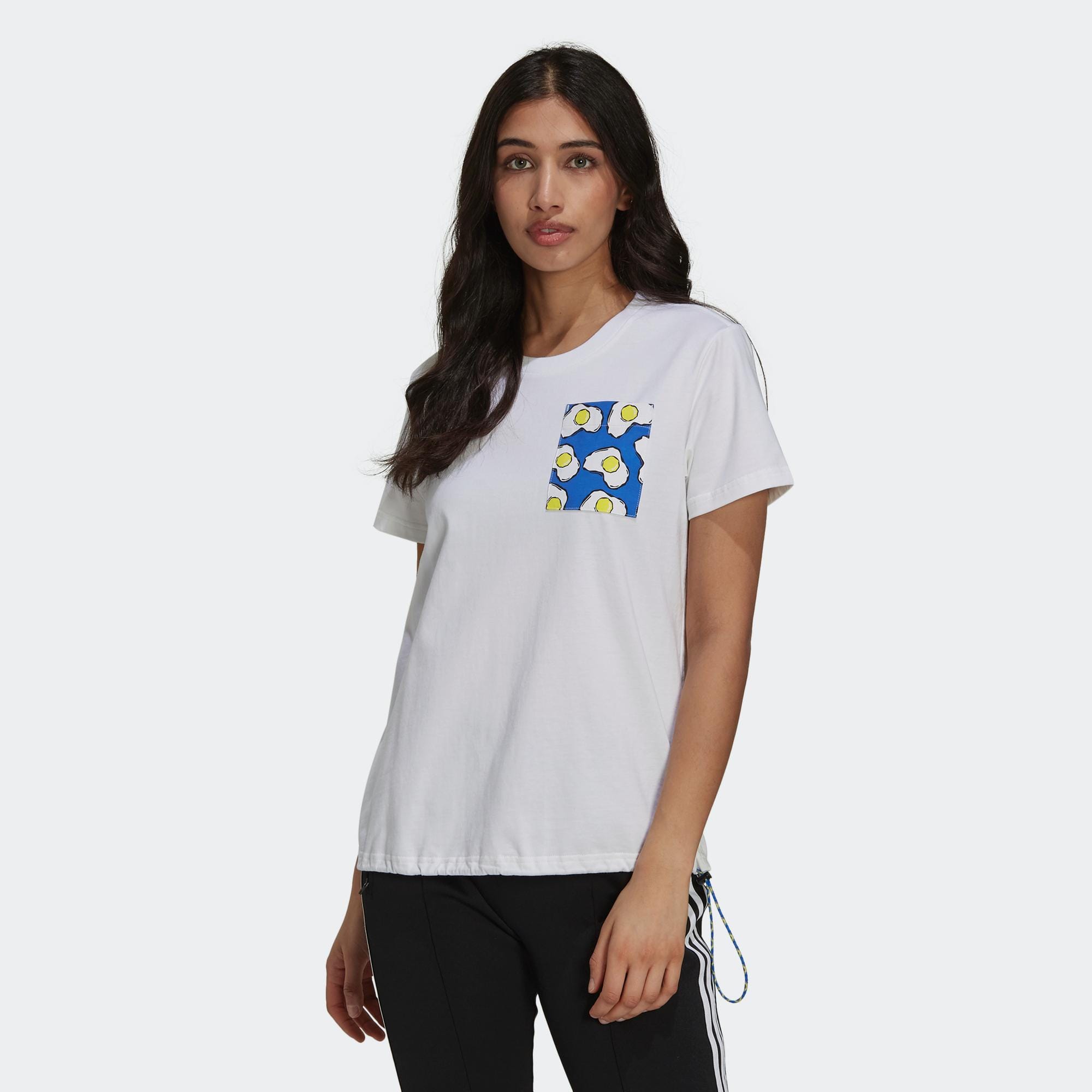 アディダス Adidas 【 Artist Short Sleeve T-Shirt Ladies Women 】 レディース White adidas Artist Short Sleeve T-Shirt Ladies - Get The Label
