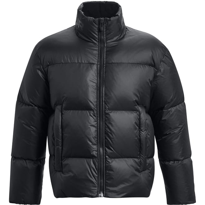 Collared Neck Relaxed Fit Down Jacket