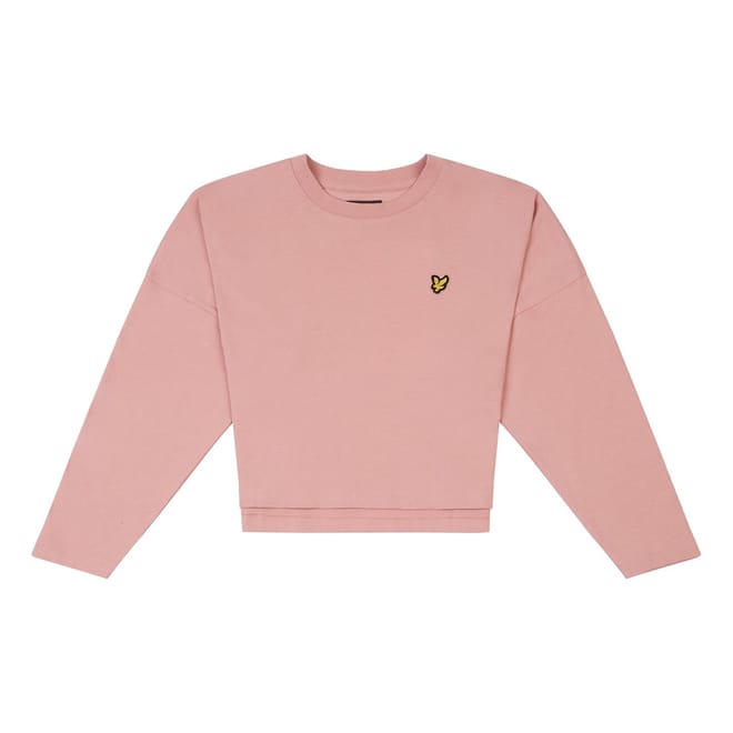 Cropped Crew Neck Relaxed Fit Sweatshirt
