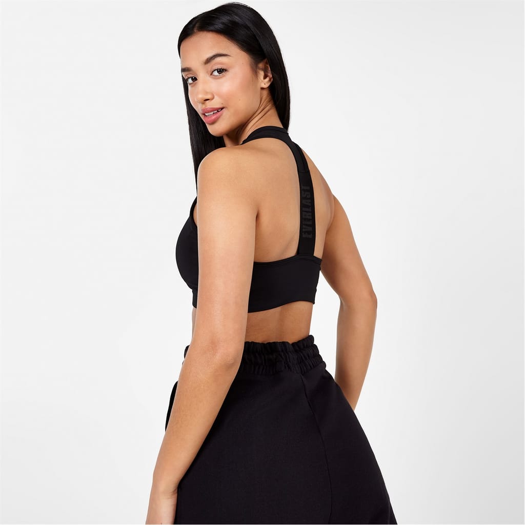 Black Everlast Medium Support High Neck Sports Bra Get The Label
