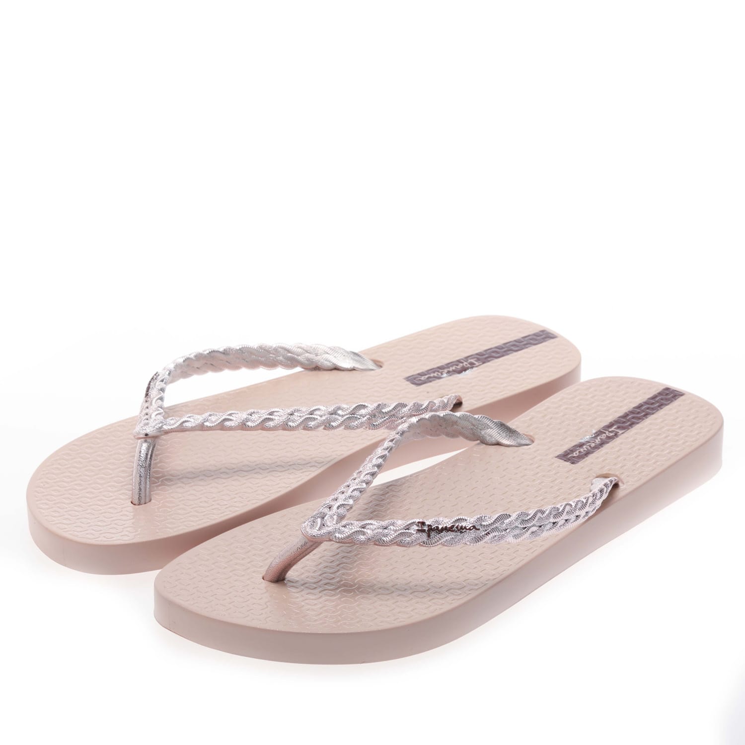 Rose Gold Ipanema Womens Exuberance Chrome Flip Flops Get The Label