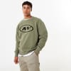 Oval Graphic Crew Neck Relaxed Fit Sweater