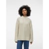 Oversize Fit Mock Neck Long Sleeve Sweater