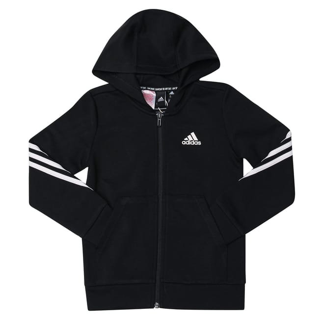 Juniors 3-Stripes Doubleknit Full-Zip Hoodie