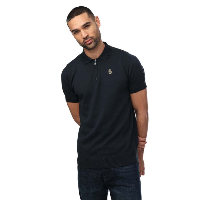 Short Milk Knitted Polo Shirt