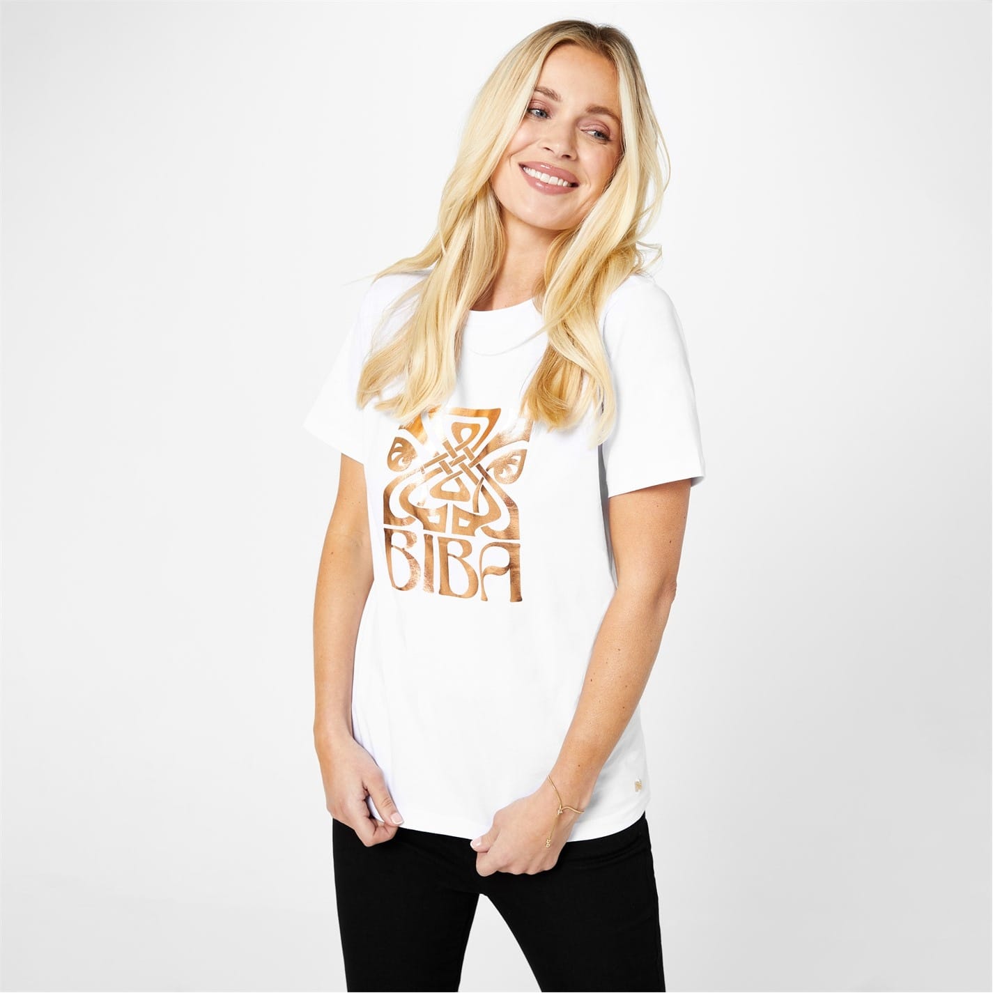 White Biba Logo T Shirt Get The Label