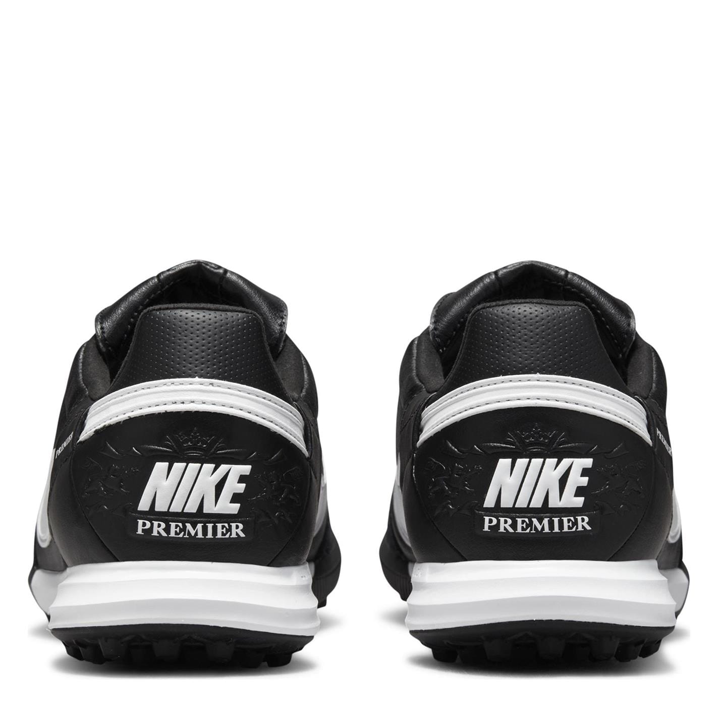 Black and white nike turf shoes best sale