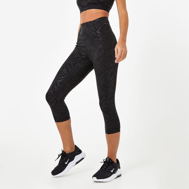 High Rise Capri Cropped Leggings