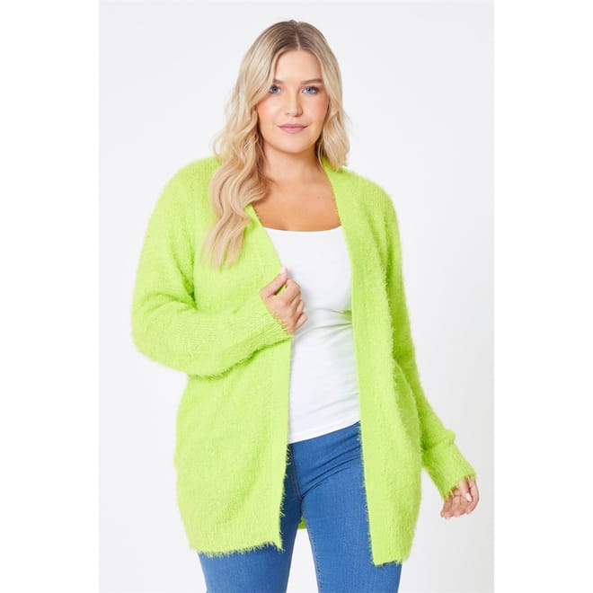 Fluffy V Neck Long Sleeve Sweater