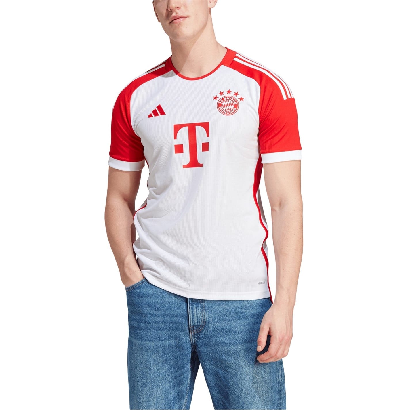 White adidas Fc Bayern 2023 2024 Home Jersey Adults - Get The Label