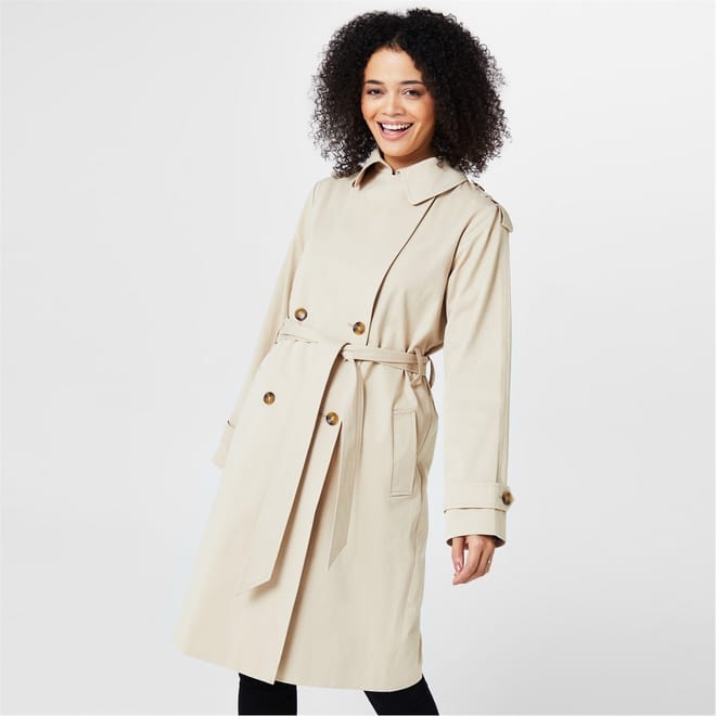 Long Collared Relaxed Fit Coat