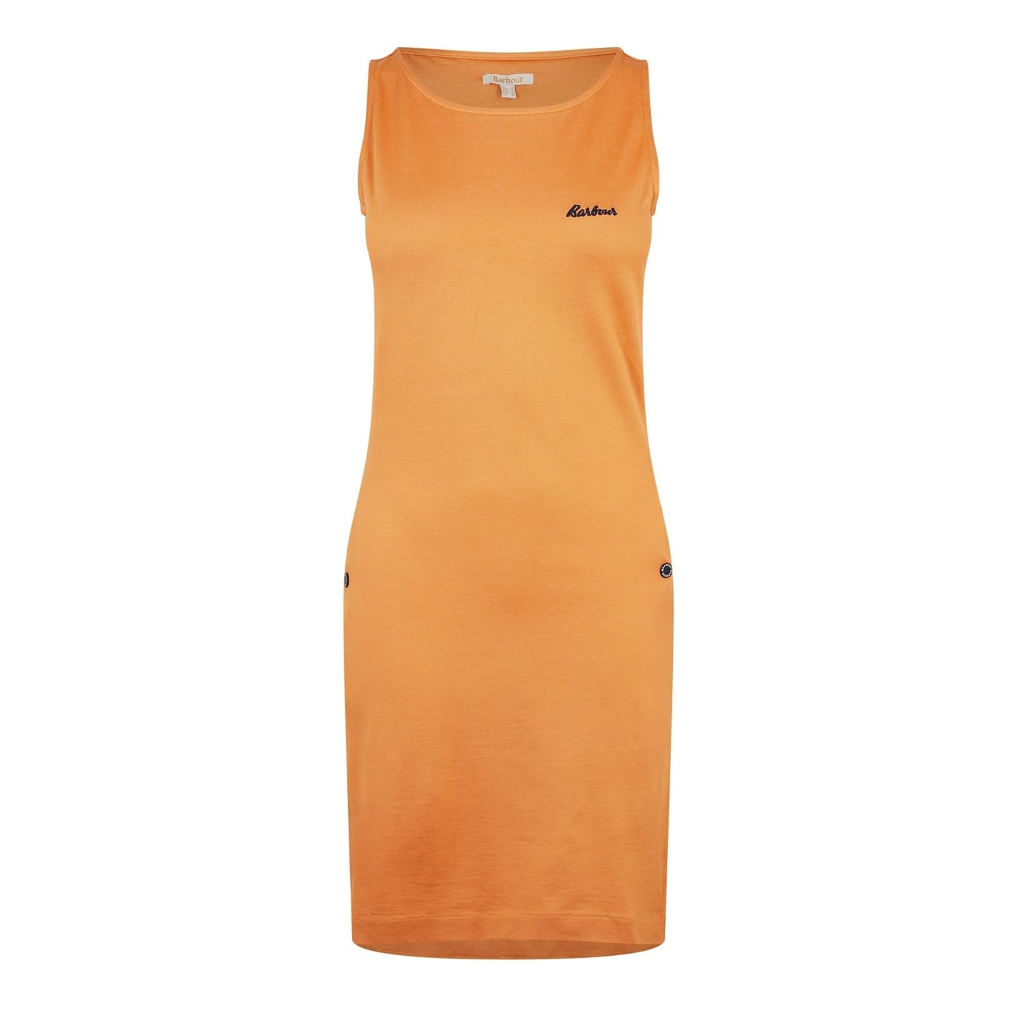 Orange Barbour Midi Dress Get The Label