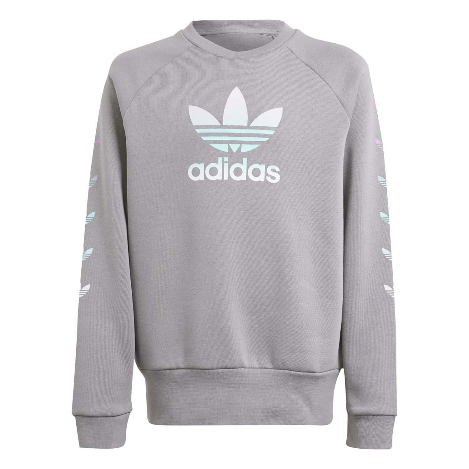 Ladies grey adidas sweatshirt best sale