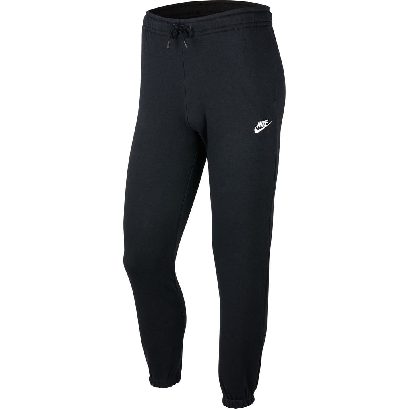 Black Nike Womens Sportswear Essential Fleece Joggers Get The Label