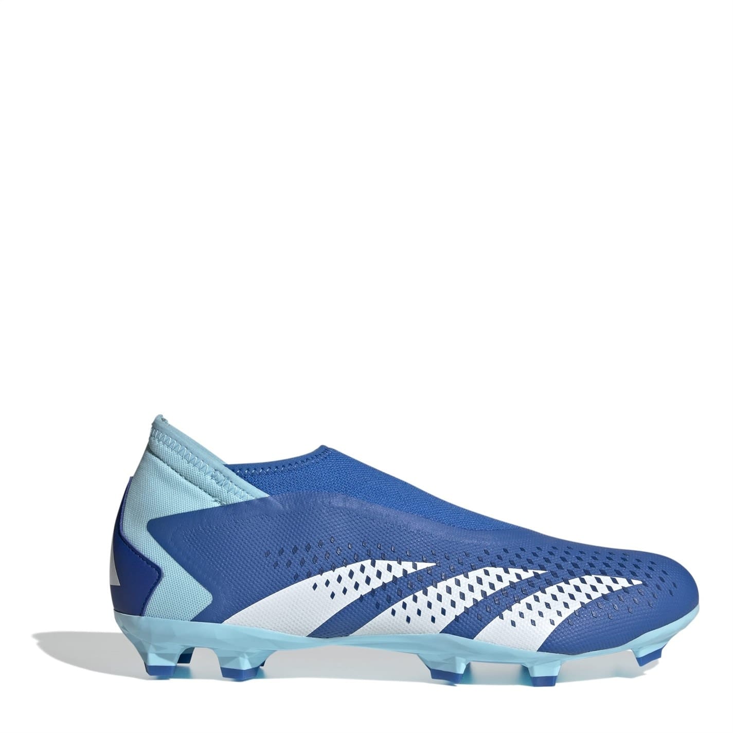 Blue adidas Predator Accuracy.3 Laceless Firm Ground Football Boots Get The Label