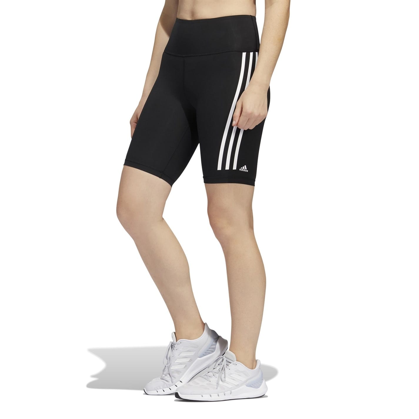 Adidas 3 stripe biker shorts online