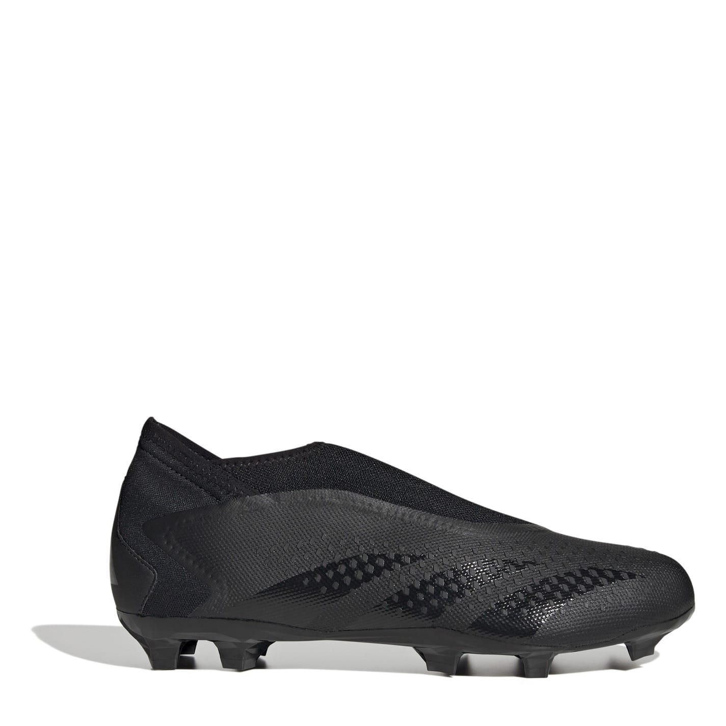 Black adidas Predator Accuracy.3 Laceless Firm Ground Football Boots Get The Label